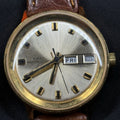 Timex 1973 Marlin Day Date Men’s Gold Watch Manual Wind 34mm Jumbo