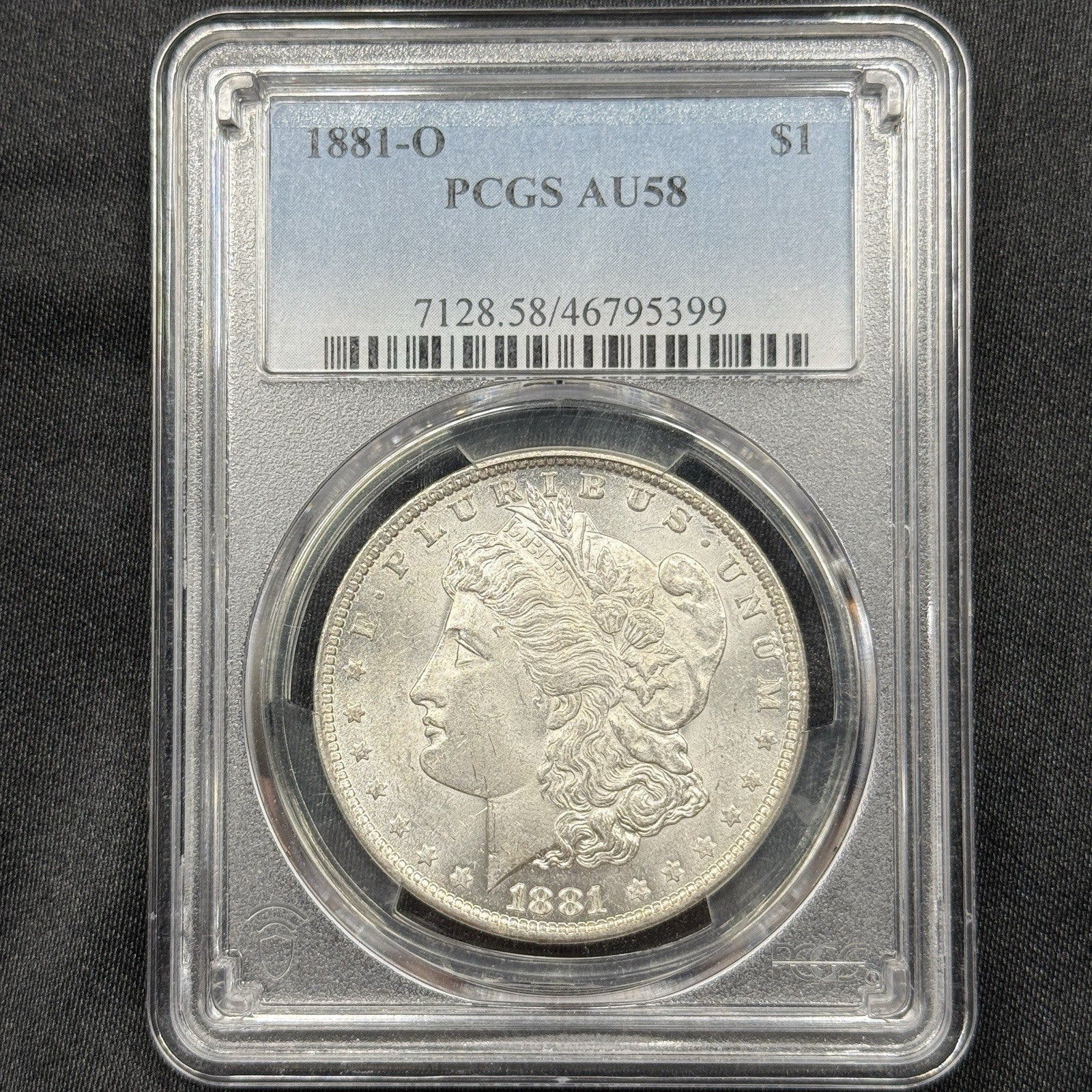 1881-O Morgan Silver Dollar PCGS AU58 Near Mint State Better Date