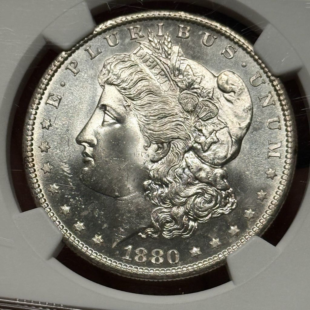 1880-S Morgan Silver Dollar NGC MS65 Super Flashy Semi Proof like