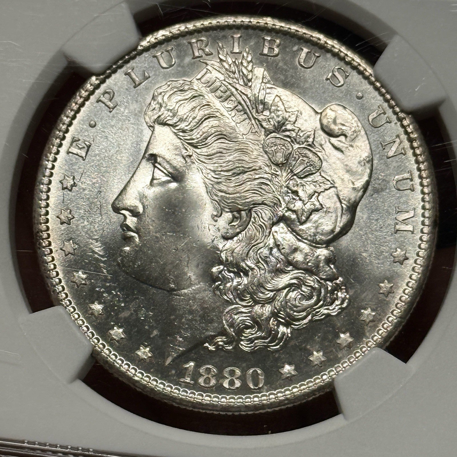1880-S Morgan Silver Dollar NGC MS65 Super Flashy Semi Proof like