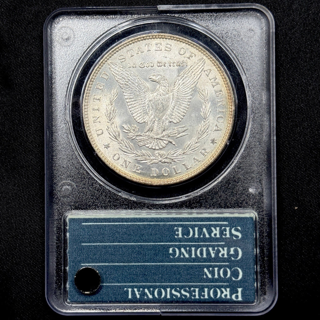 1886 Morgan Silver Dollar PCGS MS64 Rattler Old Green Holder OGH Brilliant