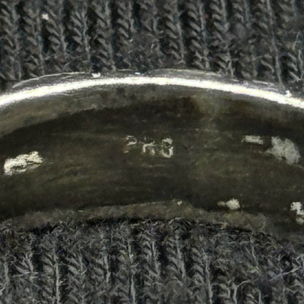 Estate Sterling Silver Cross Engraved Band Size 7 925