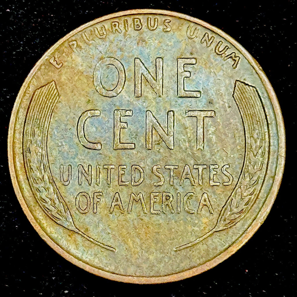 1928-S Lincoln Cent Circulated Toned Wheat Penny Tougher Date