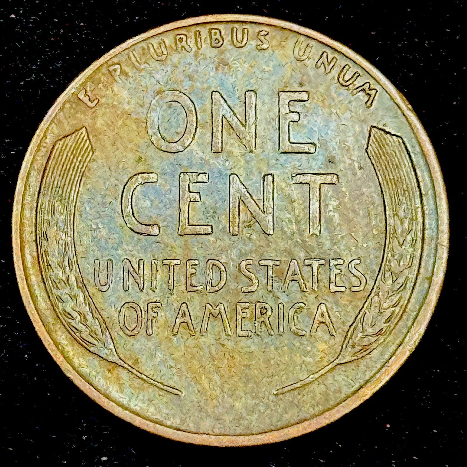 1928-S Lincoln Cent Circulated Toned Wheat Penny Tougher Date