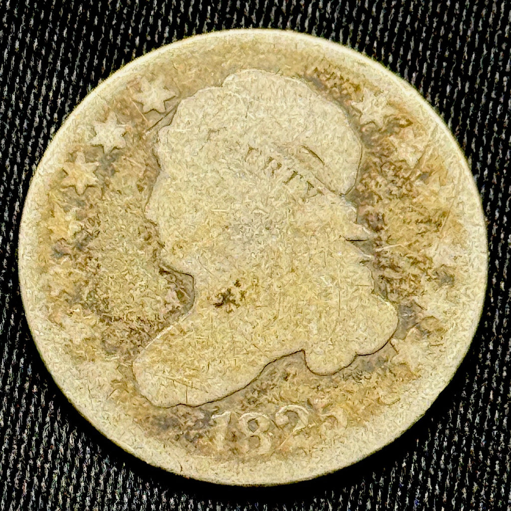 1825 Capped Bust Dime AG 10 Cent Silver Coin Capped Bust Type
