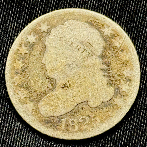 1825 Capped Bust Dime AG 10 Cent Silver Coin Capped Bust Type