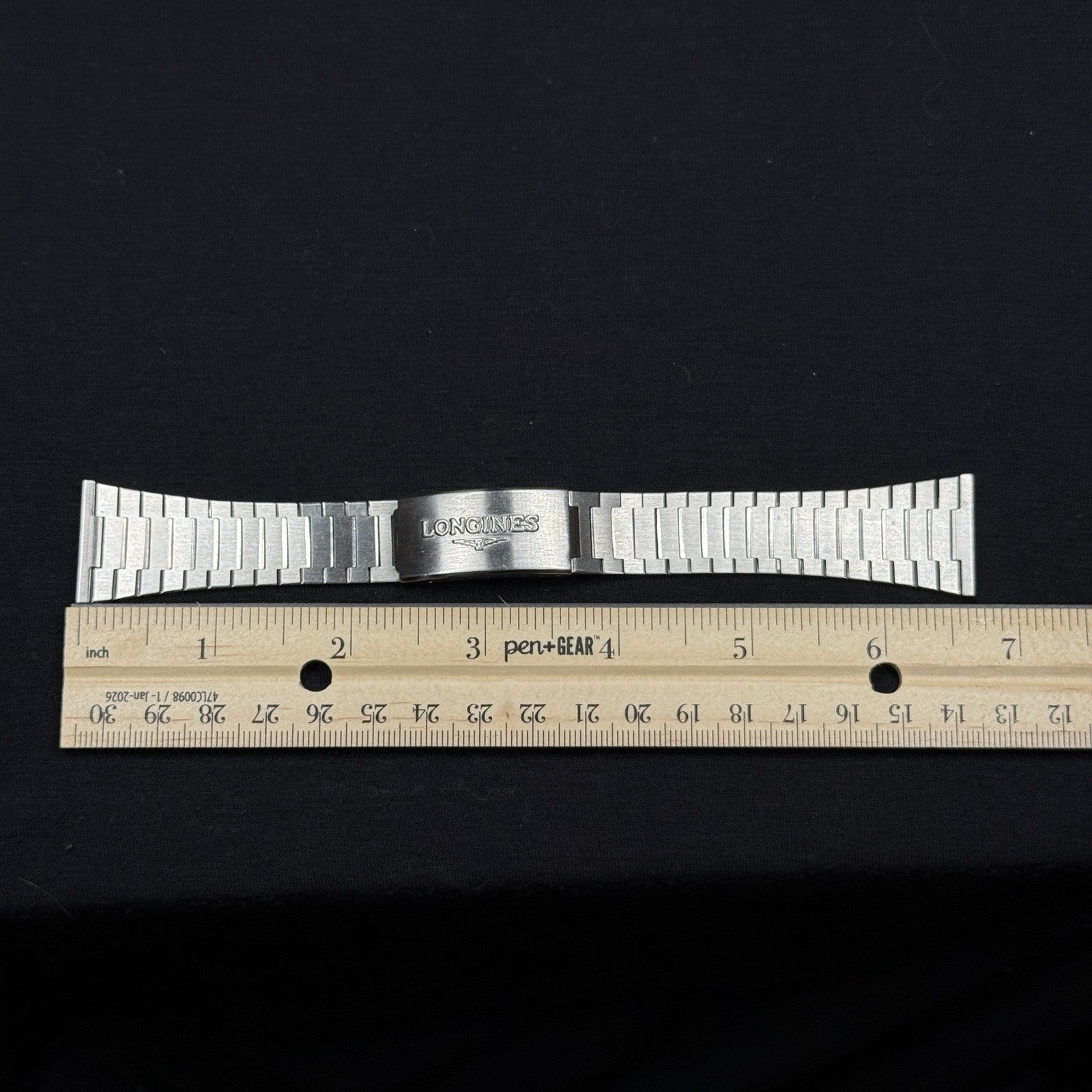Vintage Longines Bracelet Stainless Steel 22mm Excellent Condition NOS