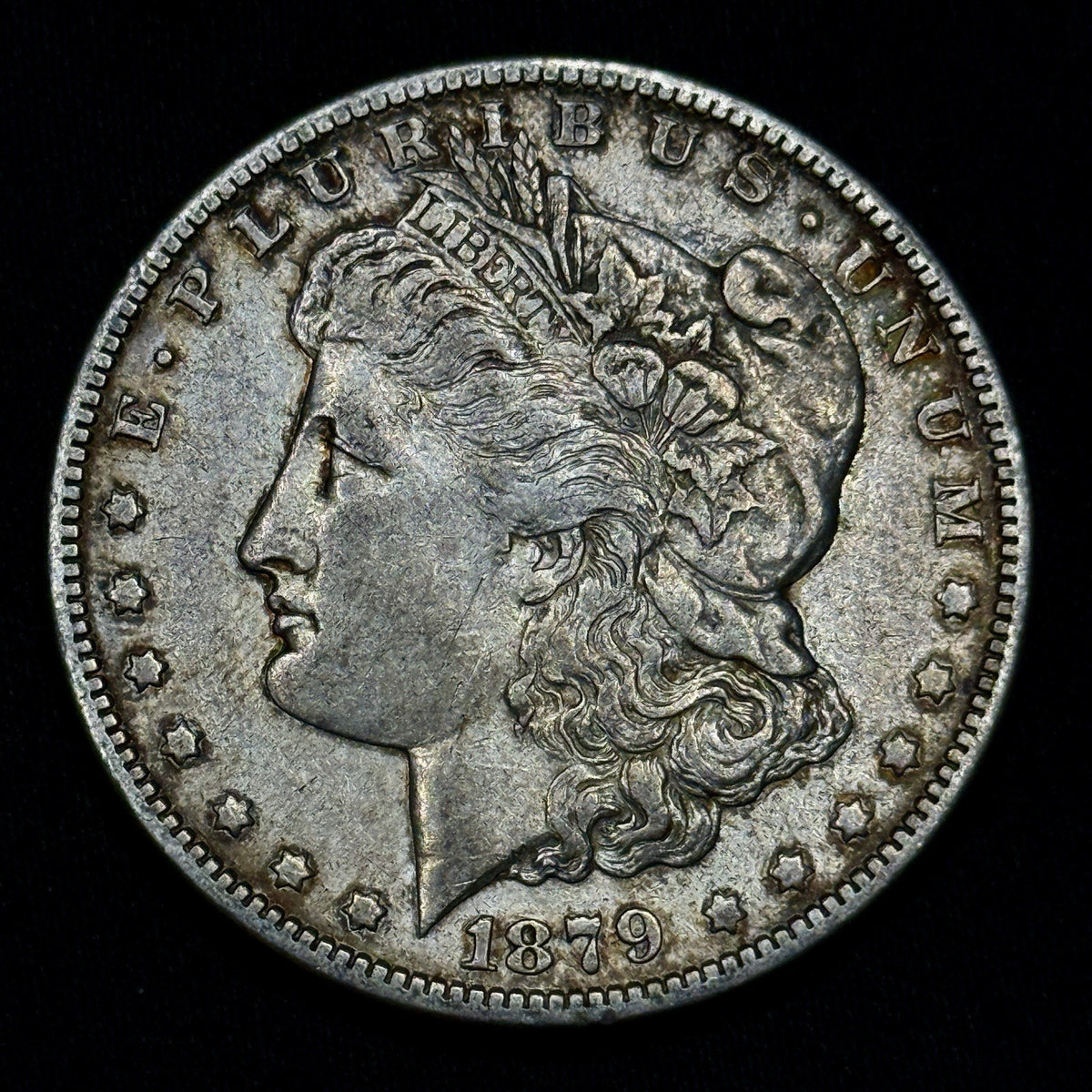 1879-O Morgan Silver Dollar Raw XF Plus Toned