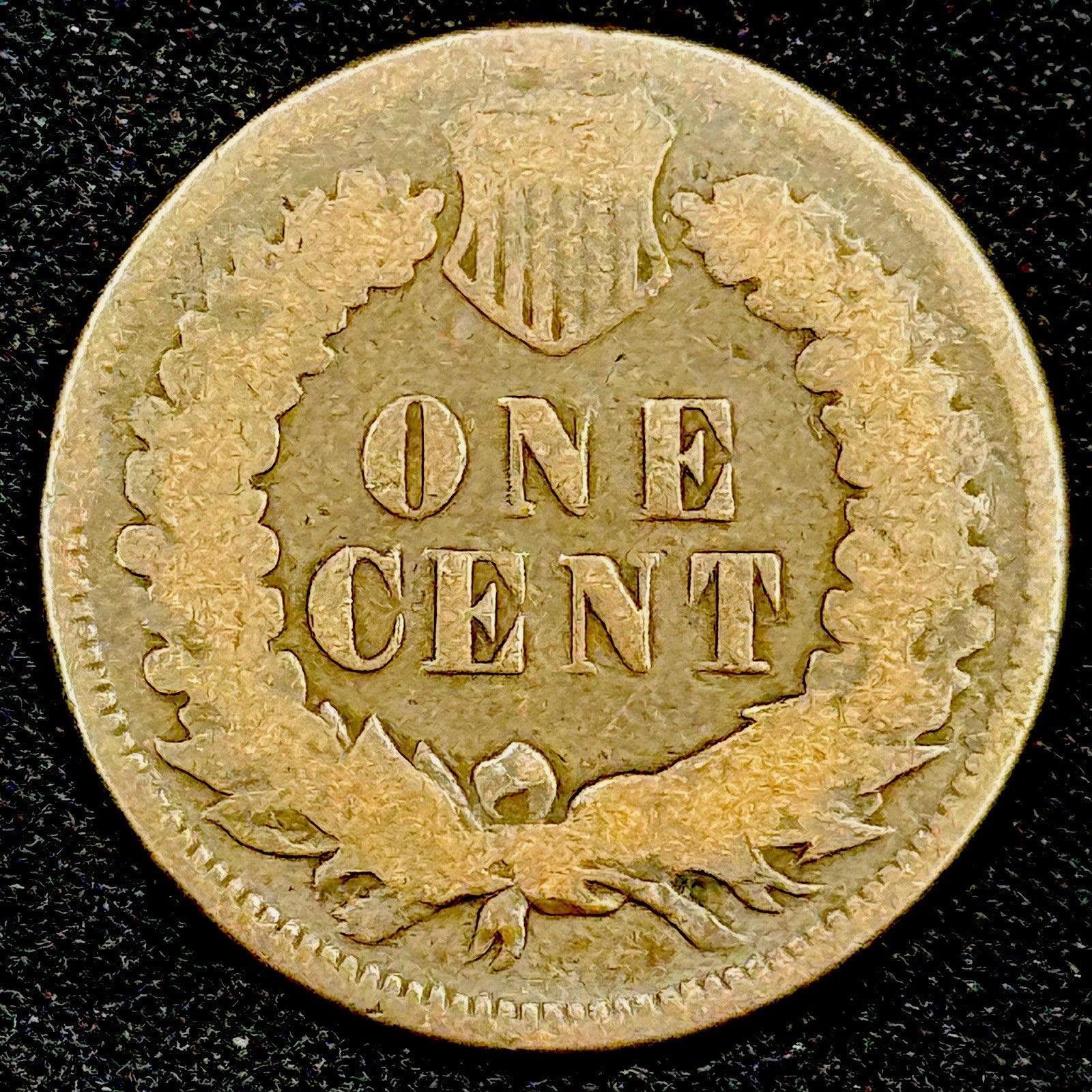 1875 Indian Head Cent Penny Circulated Original Look Semi Key Date