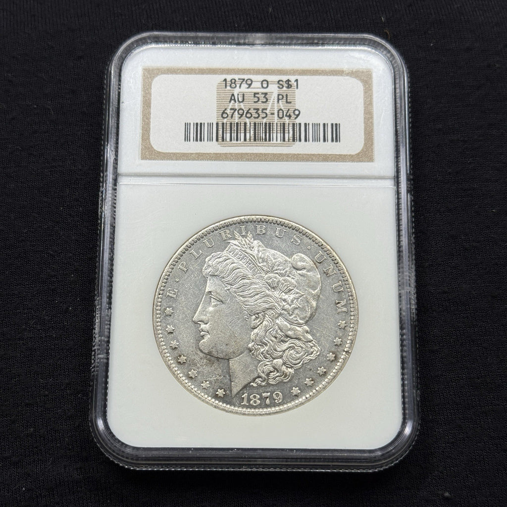 1879-O Morgan Silver Dollar NGC AU53 PL Lower Grade Prooflike