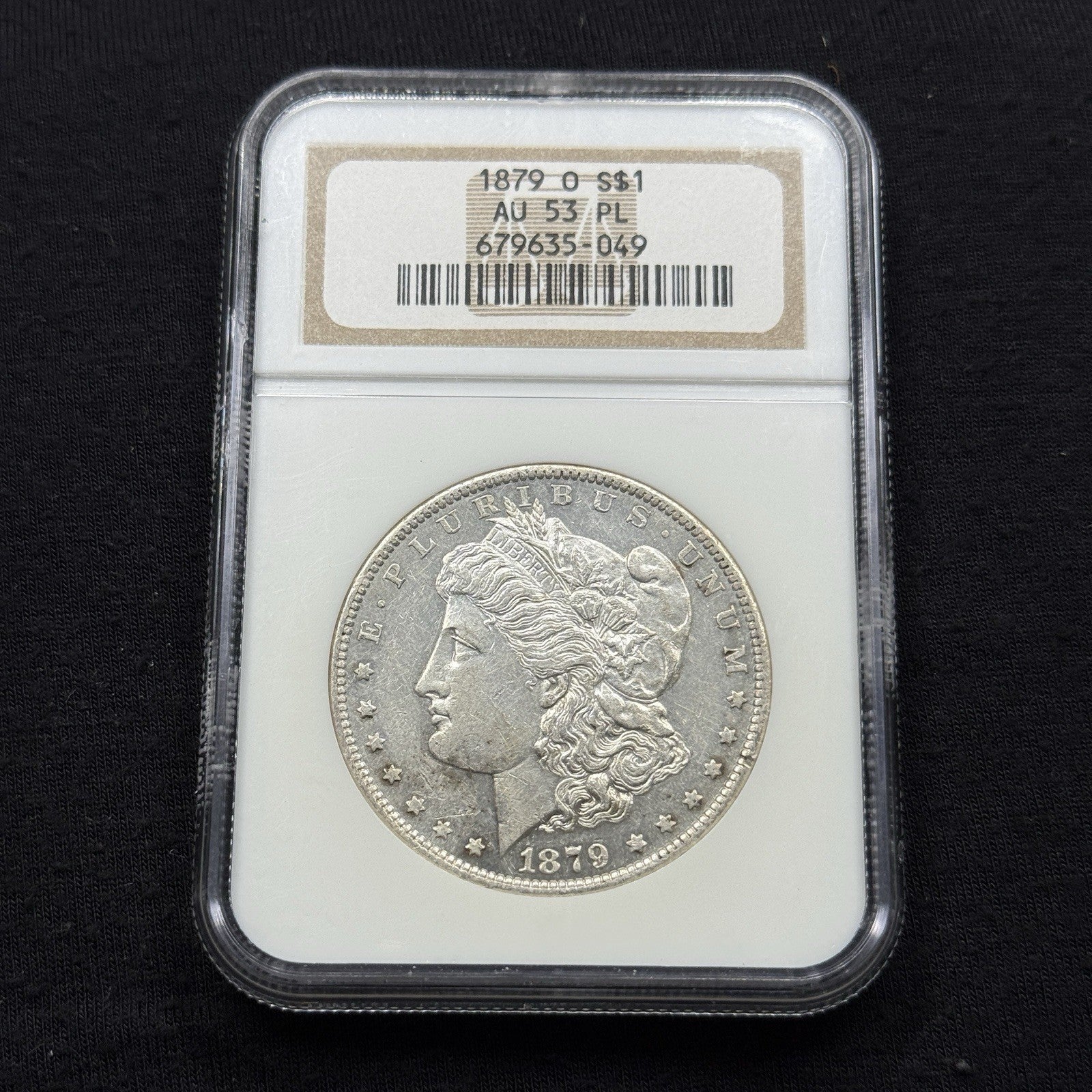 1879-O Morgan Silver Dollar NGC AU53 PL Lower Grade Prooflike