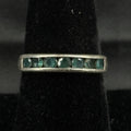 Estate Sterling Silver Ring Blue Stones Djoy Size 7 925