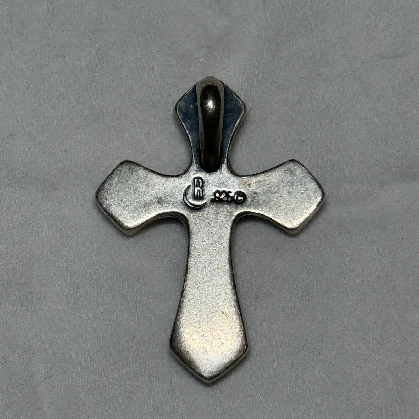 Carolyn Pollack Sterling Silver 925 Turquoise Cross Pendant