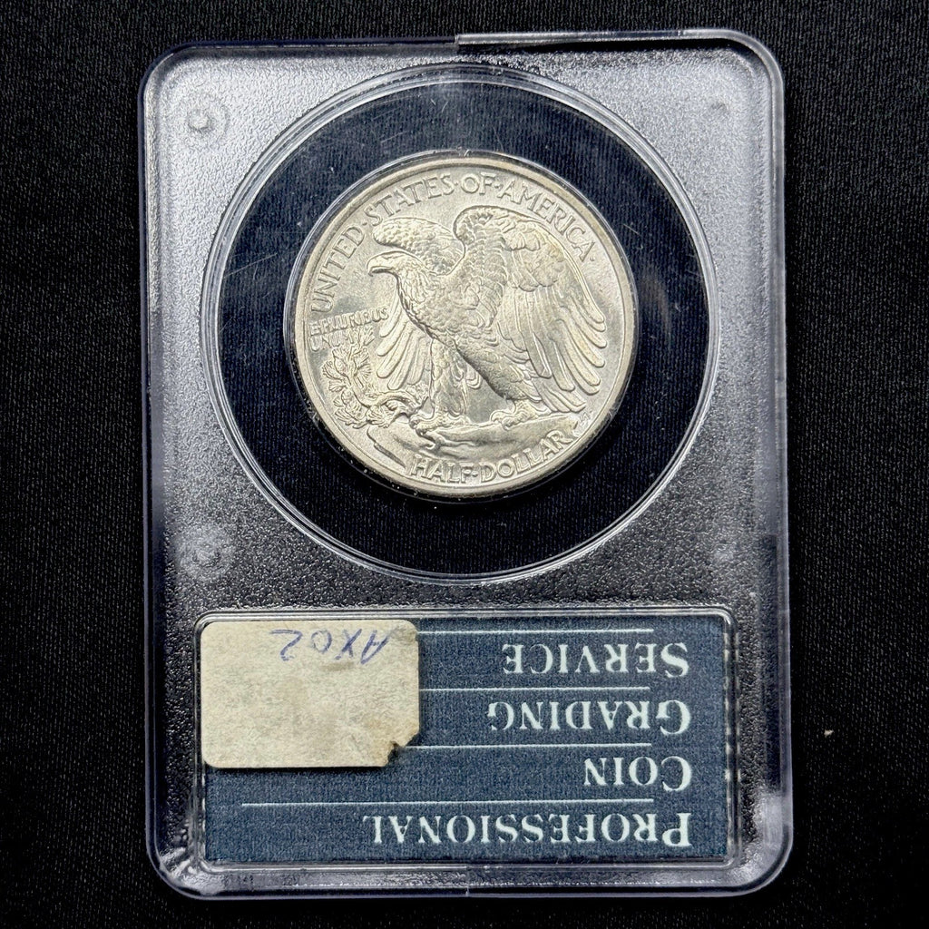 1942 Walking Liberty Half Dollar PCGS MS63 OGH Rattler Early Holder 50C Silver