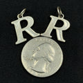 Estate Sterling Silver Sundancer Jewelry Co Letter R 925 Charm Pendant (1)