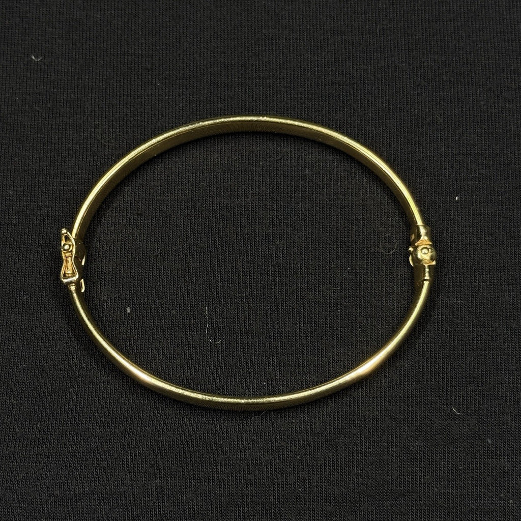 Estate Sterling Silver Hinged Bengal Bracelet 925 JCM Gold