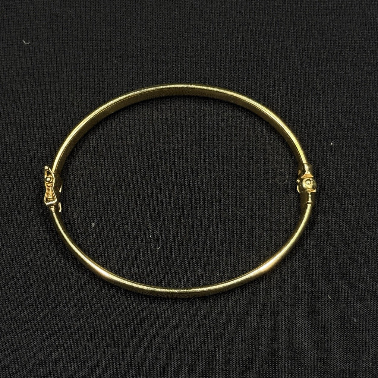 Estate Sterling Silver Hinged Bengal Bracelet 925 JCM Gold