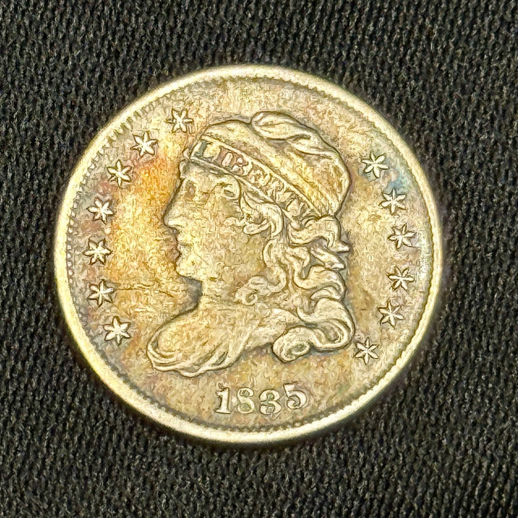 1835 Capped Bust Half Dime Extra Fine XF 5 Cent Silver Coin