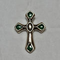 Carolyn Pollack Sterling Silver 925 Turquoise Cross Pendant