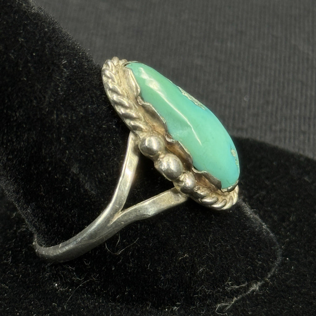 Native Turquoise Sterling Silver Ring Size 10 925
