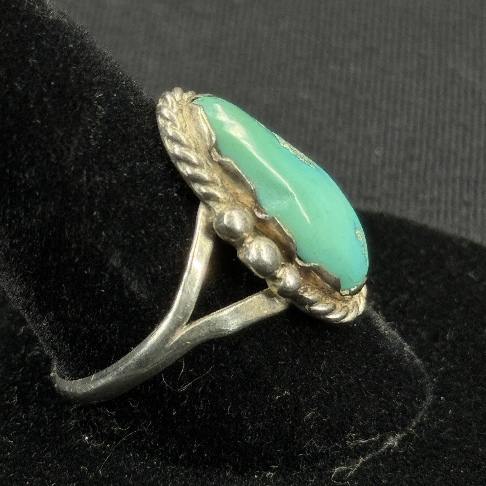 Native Turquoise Sterling Silver Ring Size 10 925