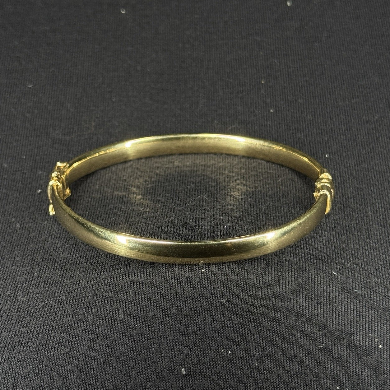Estate Sterling Silver Hinged Bengal Bracelet 925 JCM Gold