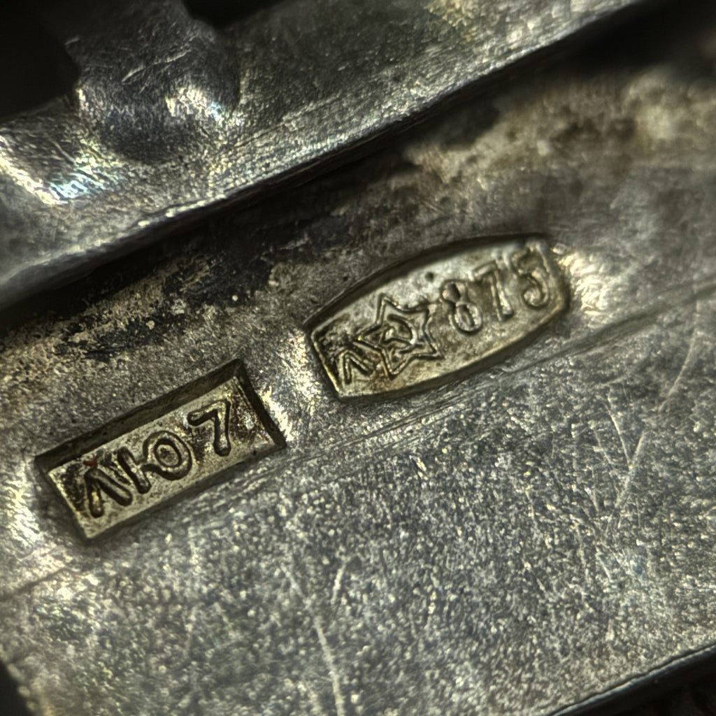 Vintage Silver USSR Bracelet Band For Watch 875 Soviet 17mm 30 Grams