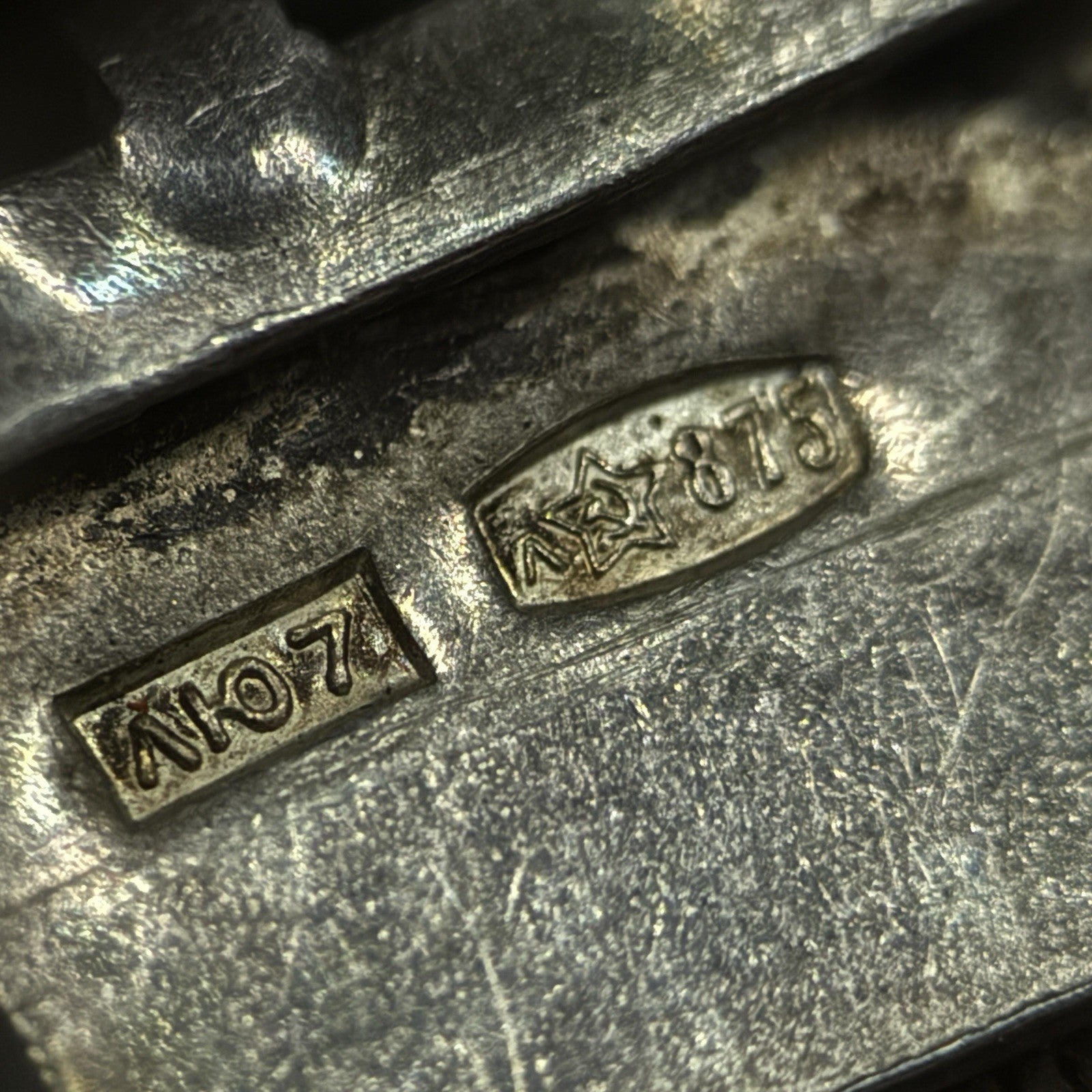 Vintage Silver USSR Bracelet Band For Watch 875 Soviet 17mm 30 Grams