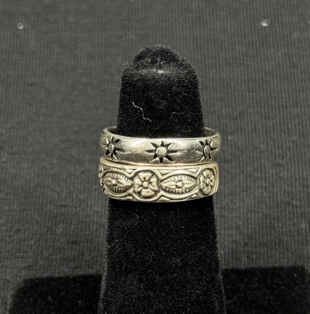 Estate Lot of 2 Sterling Silver 925 Toe Rings Adjustable