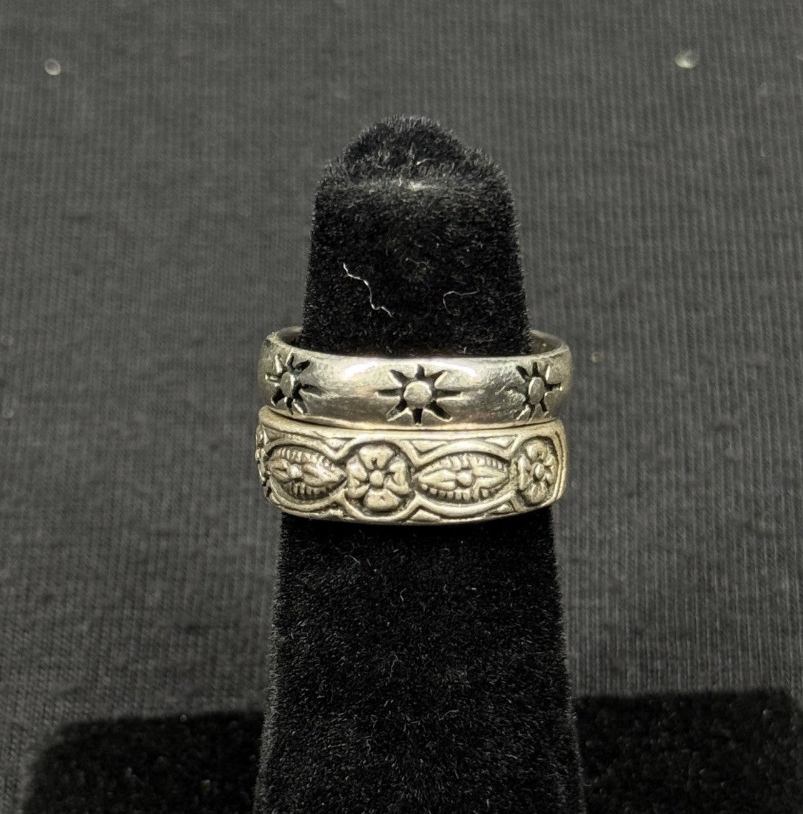 Estate Lot of 2 Sterling Silver 925 Toe Rings Adjustable