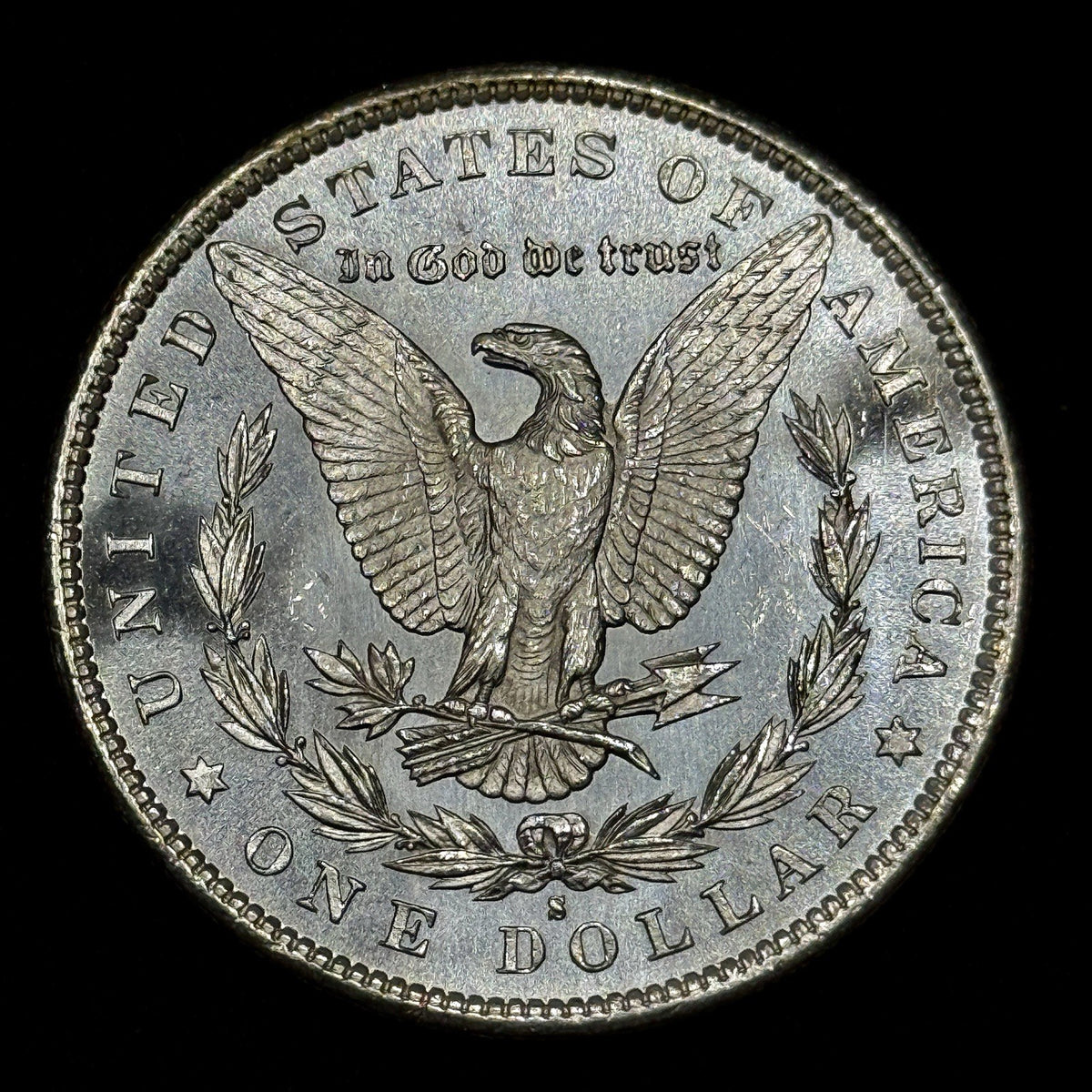 1880-S Morgan Silver Dollar Raw Uncirculated Semi Proof Like
