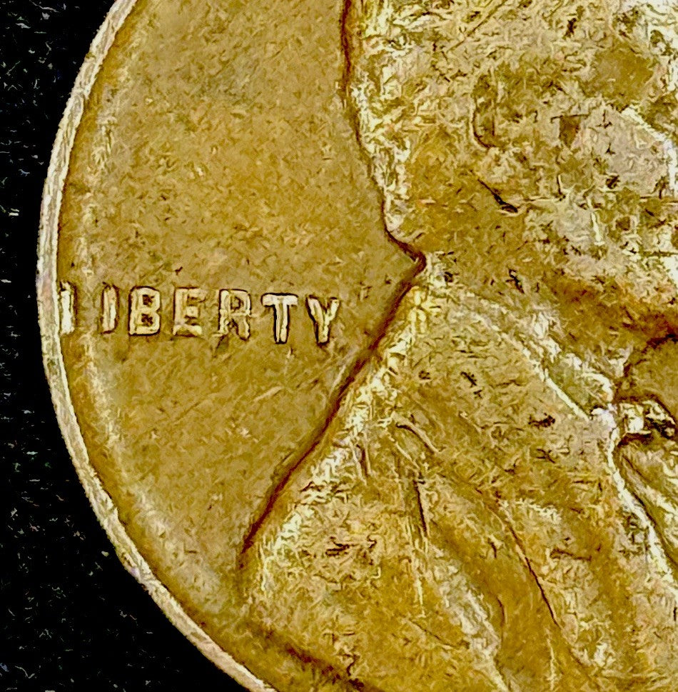 1931-D Lincoln Cent Circulated Wheat Penny Error Missing L In Liberty