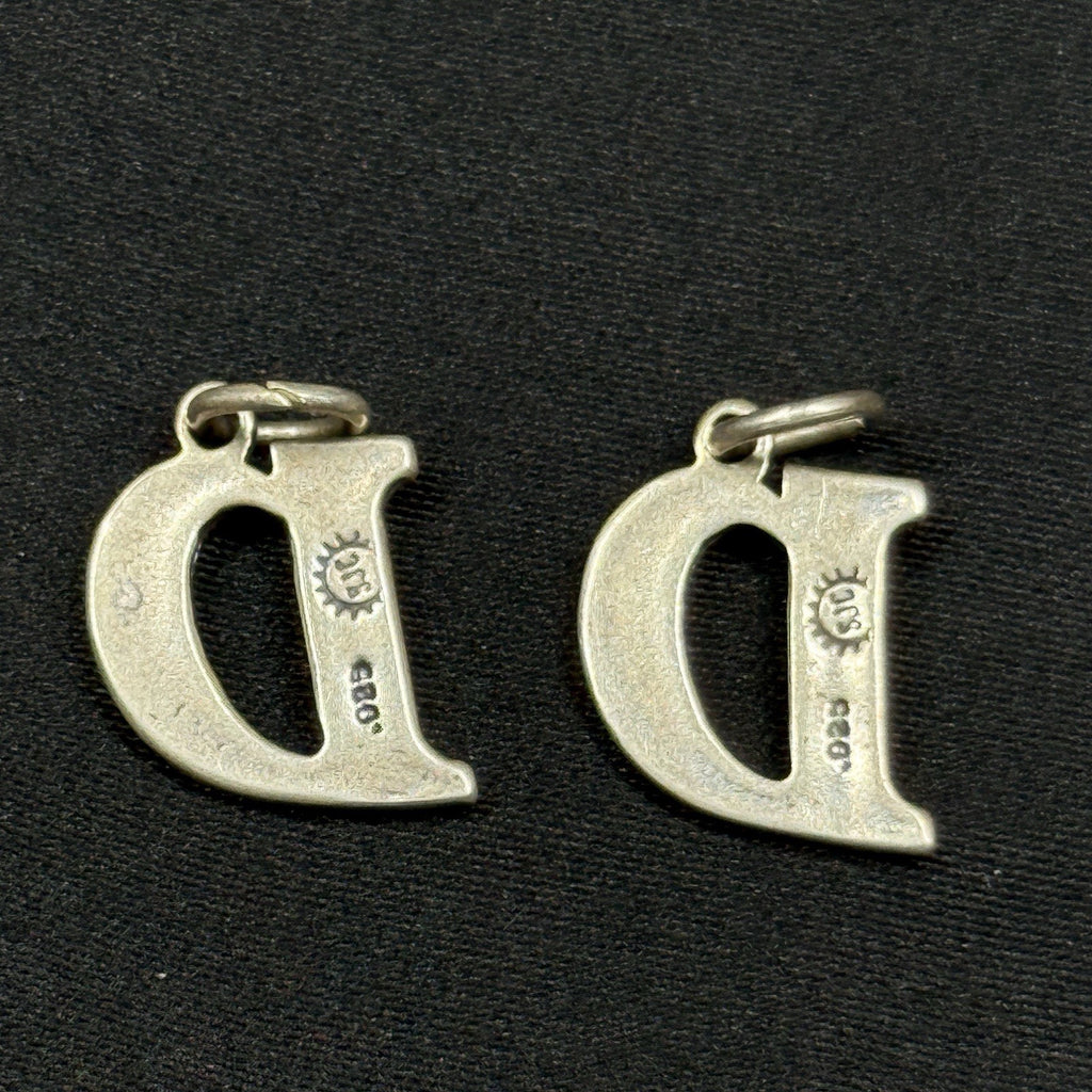 Estate Sterling Silver Sundancer Jewelry Co Letter D 925 Charm Pendant (1)