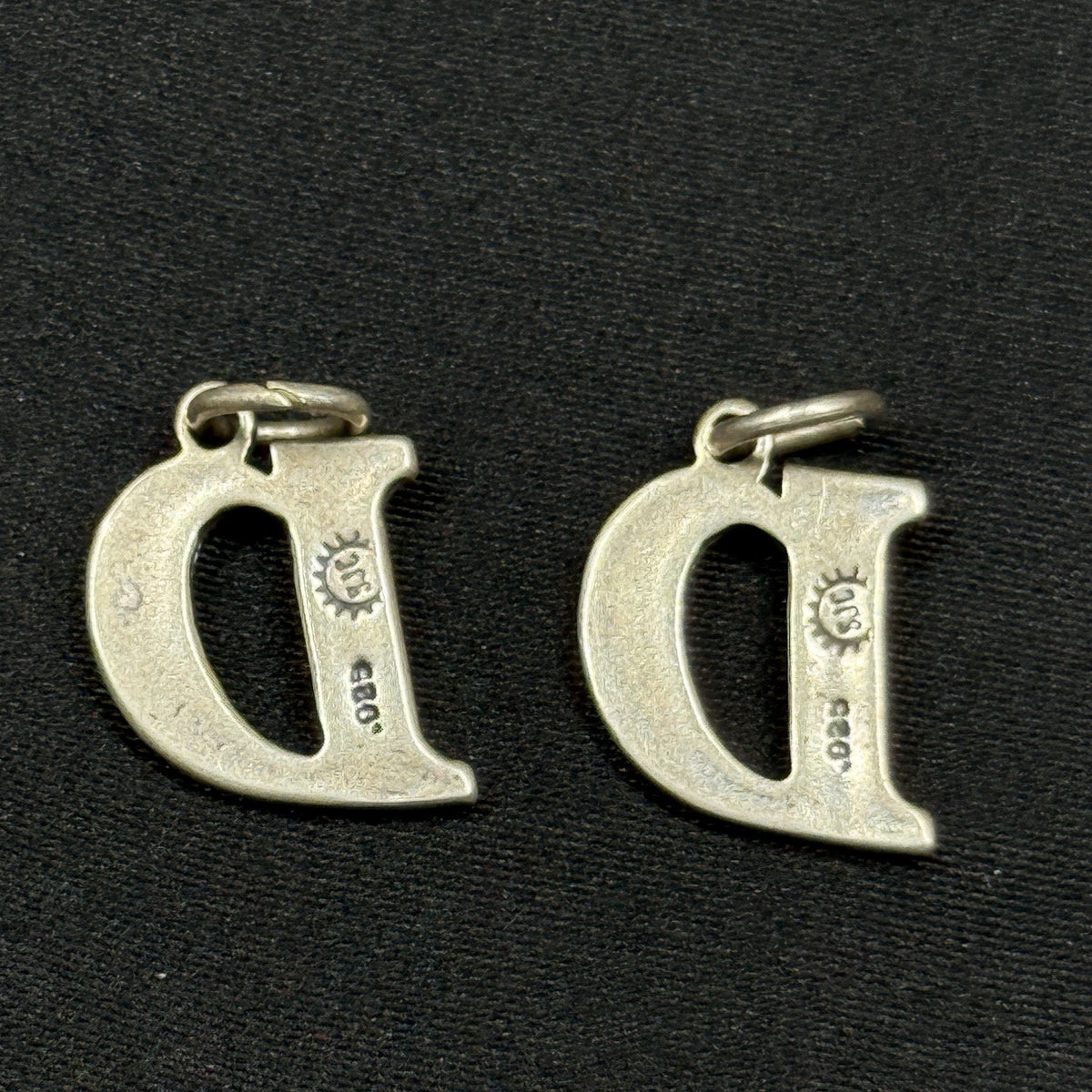 Estate Sterling Silver Sundancer Jewelry Co Letter D 925 Charm Pendant (1)