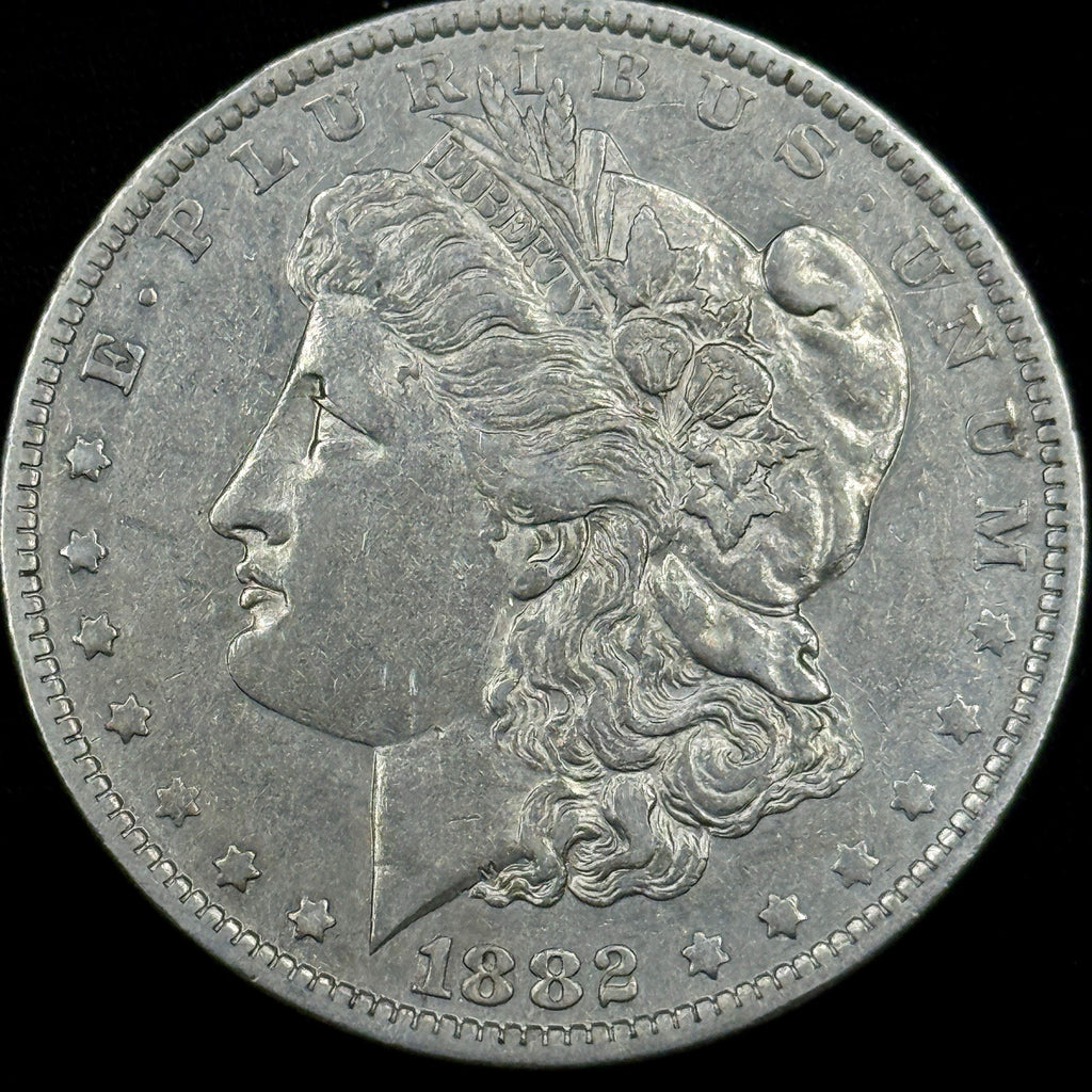 1882-O Morgan Silver Dollar Raw Cleaned