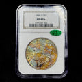 1884-O Morgan Dollar NGC MS63 CAC Star Monster Rainbow Toned