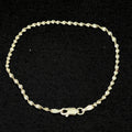 Estate Sterling Silver Twisted Herringbone Bracelet  925. 7 In