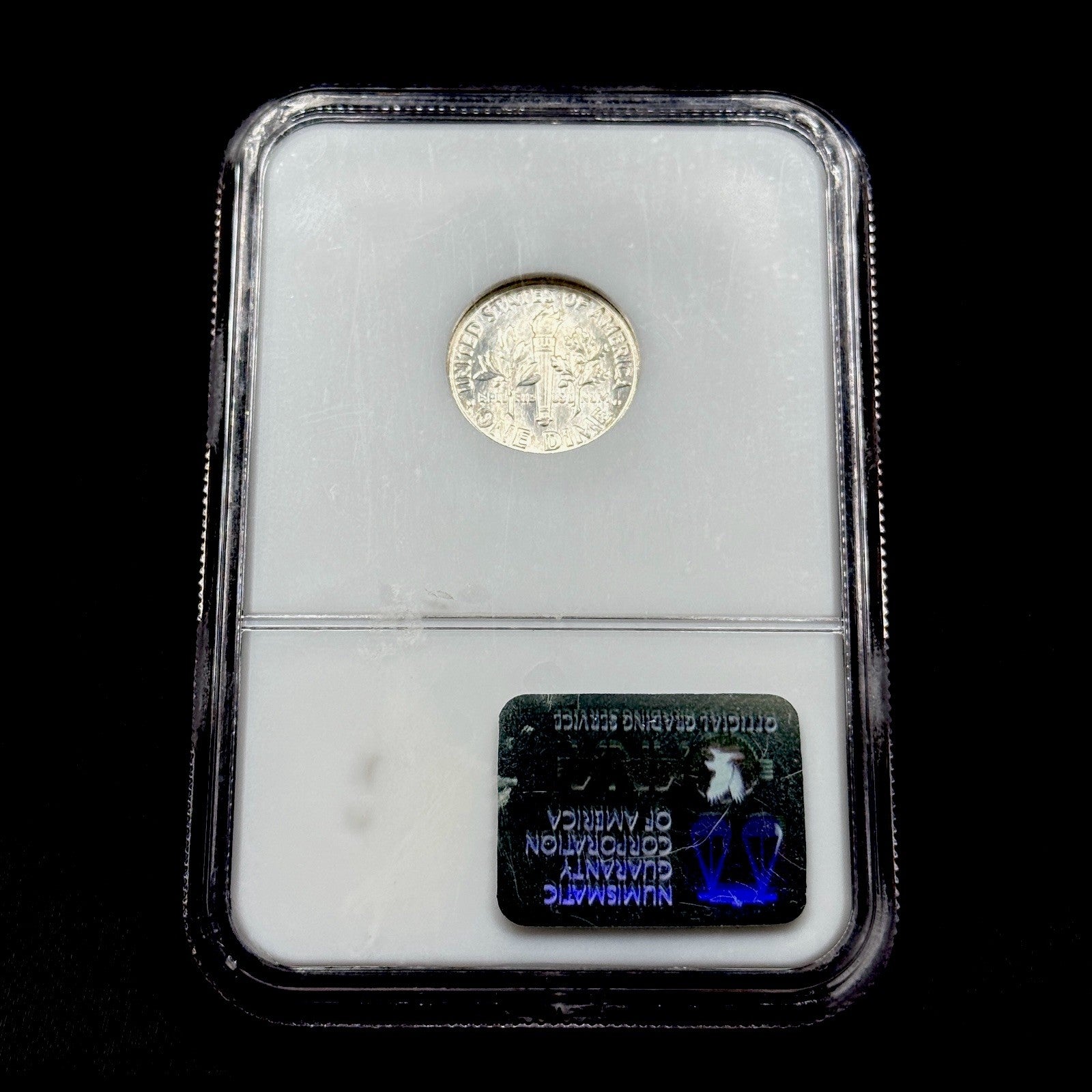 1962 Roosevelt Silver Dime NGC MS65 Rainbow Toned Gem BU