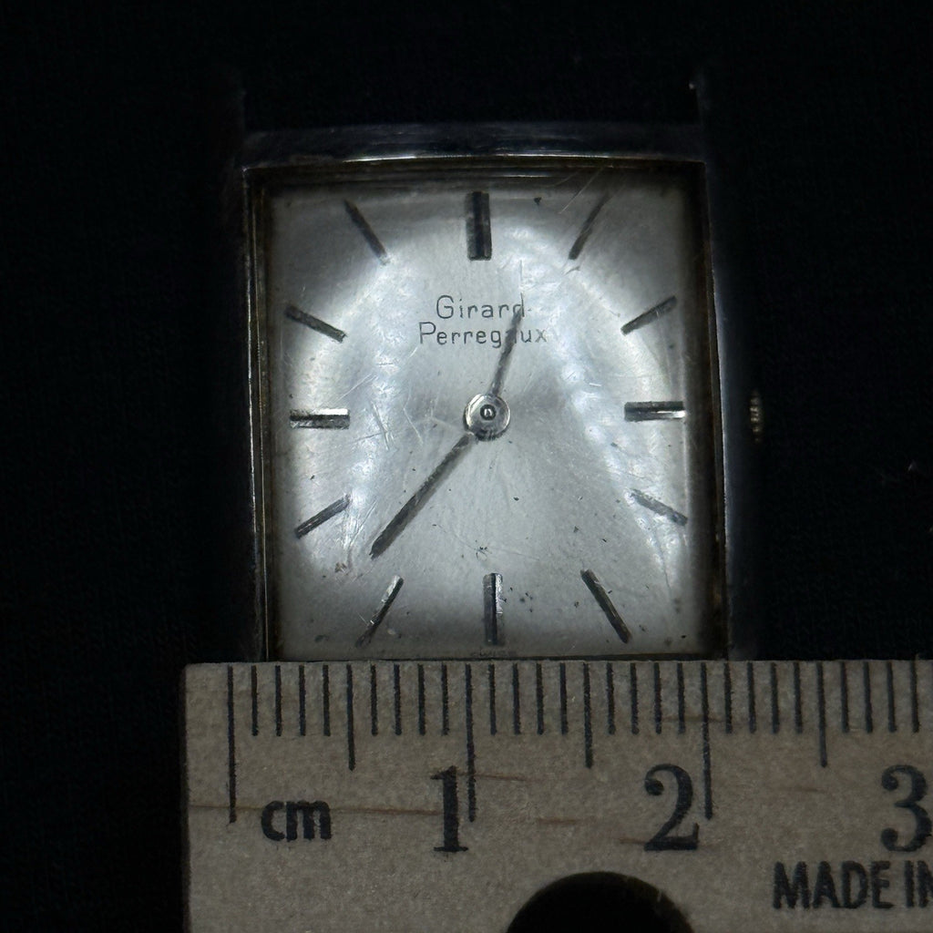 Vintage Girard Perregaux Tank Watch For Parts Repair 17J
