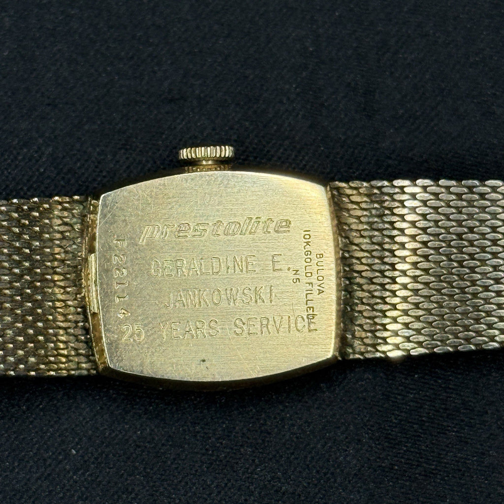 Vintage Bulova Accutron Womens 2210 Watch 10K GF Case & 10k GF JB Champion Band