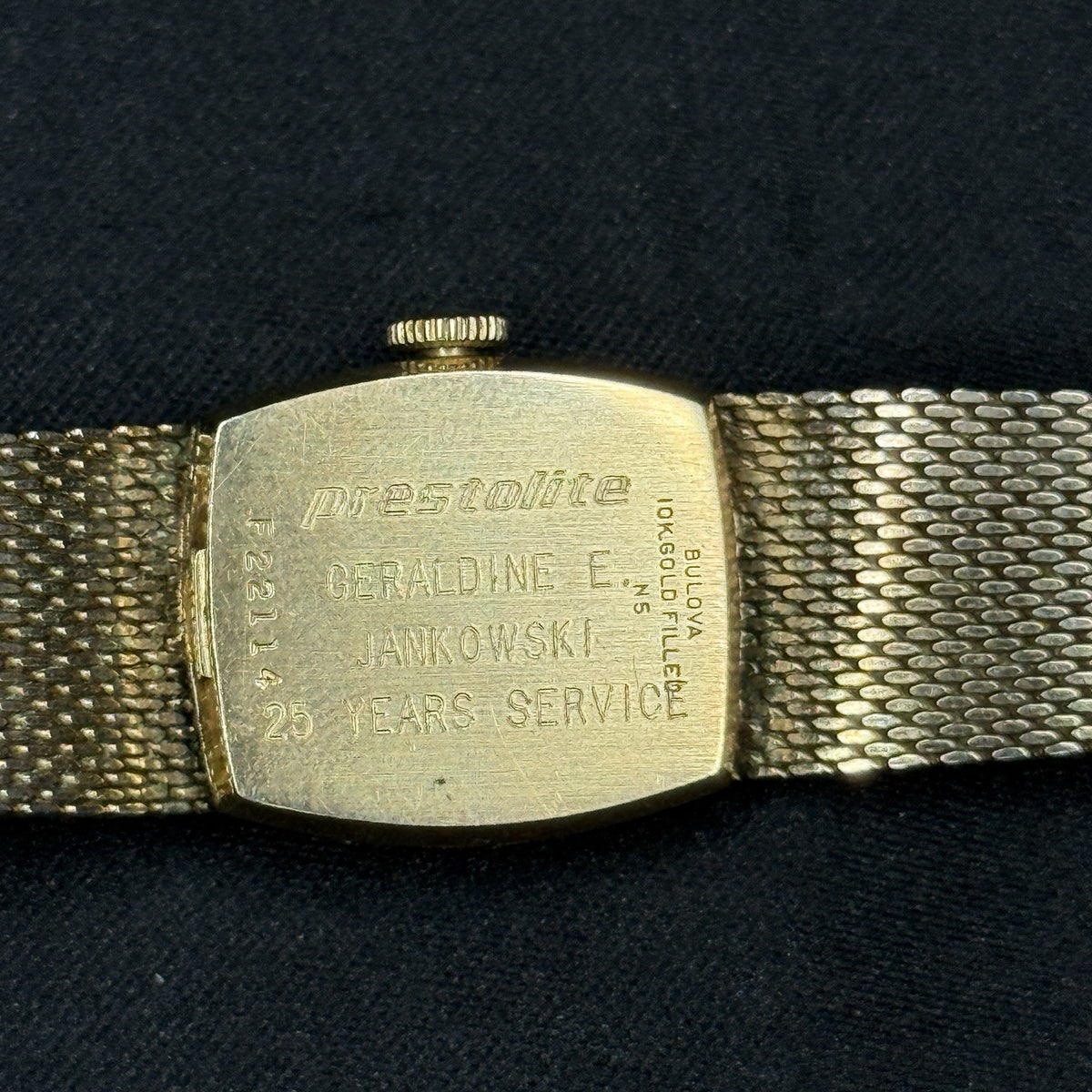 Vintage Bulova Accutron Womens 2210 Watch 10K GF Case & 10k GF JB Champion Band