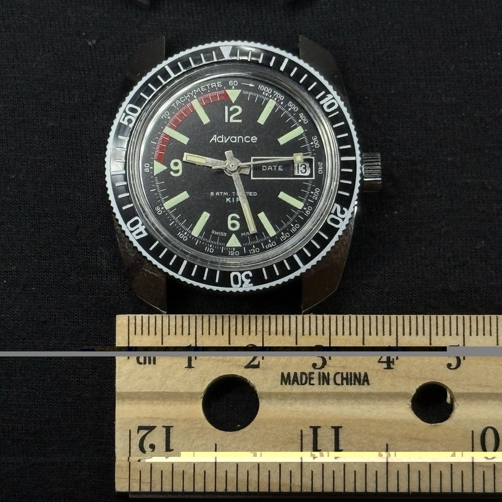 Two Vintage Advance Skin Diver Watches ATM KIF New Old Stock