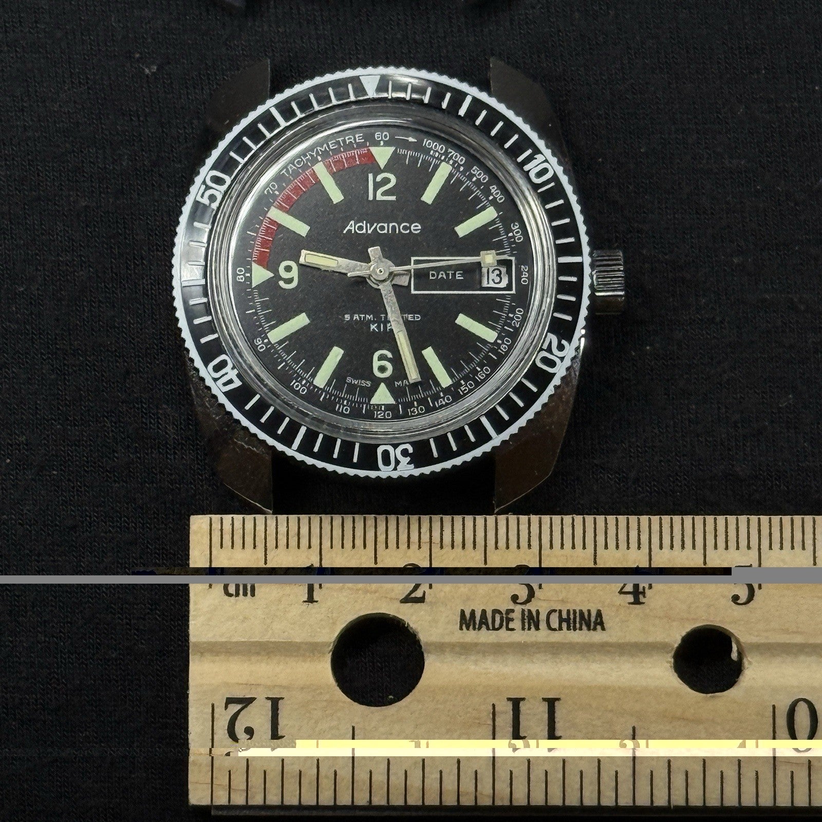 Two Vintage Advance Skin Diver Watches ATM KIF New Old Stock
