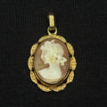 Estate Gold Filled Cameo Pendant  1/20 12k GF