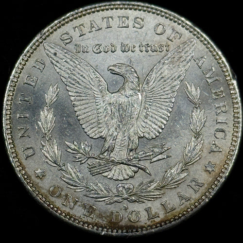 1879-S Morgan Silver Dollar Raw About Uncirculated Slider Nice Original Toned