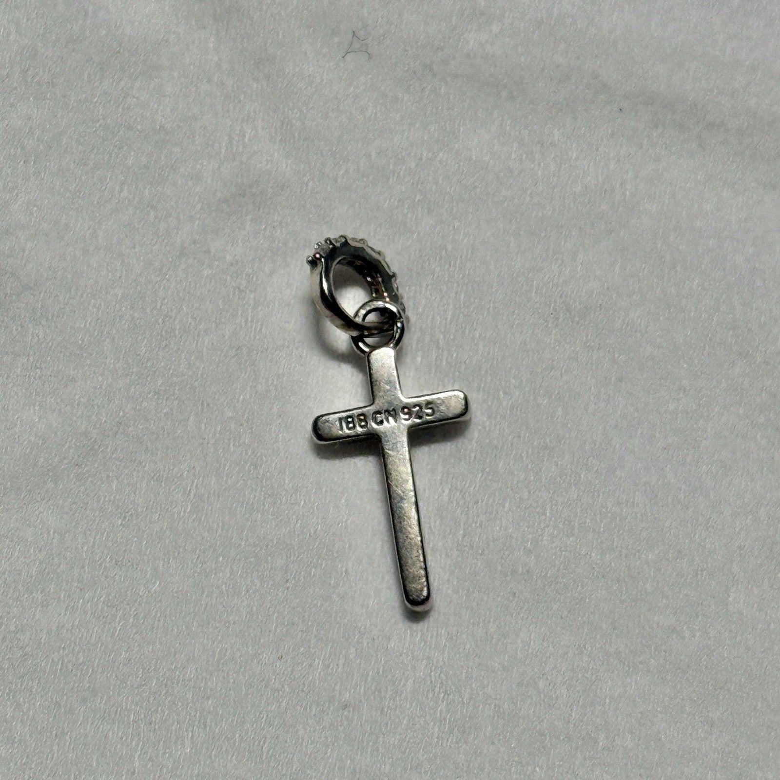 Sterling Silver Small Cross Pendant Signed IBB CN 925