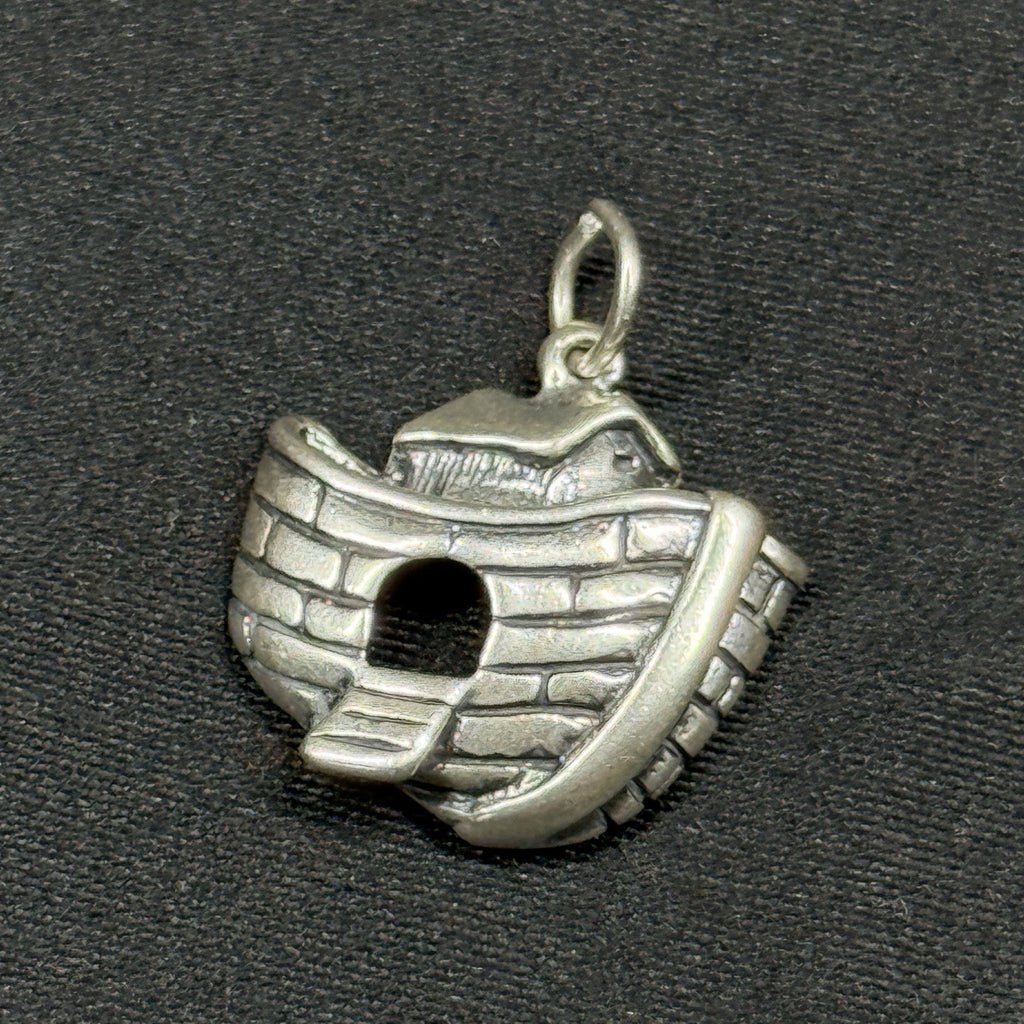 Estate Sterling Silver Noahs Ark Pendant Signed C $ Charm 925
