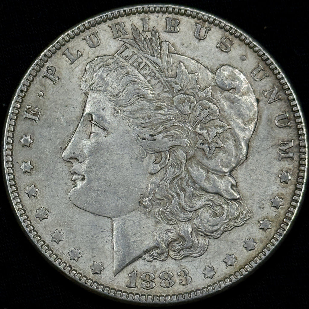 1883 Morgan Silver Dollar Raw About Uncirculated Slider Nice Original