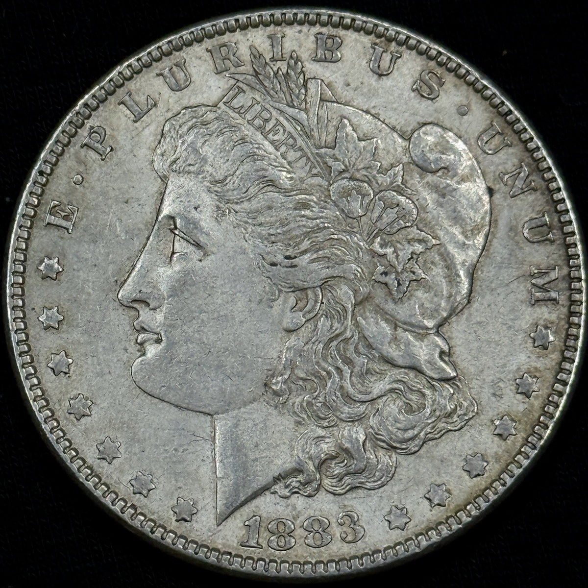 1883 Morgan Silver Dollar Raw About Uncirculated Slider Nice Original