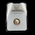 1962 Roosevelt Silver Dime NGC MS65 Rainbow Toned Gem BU